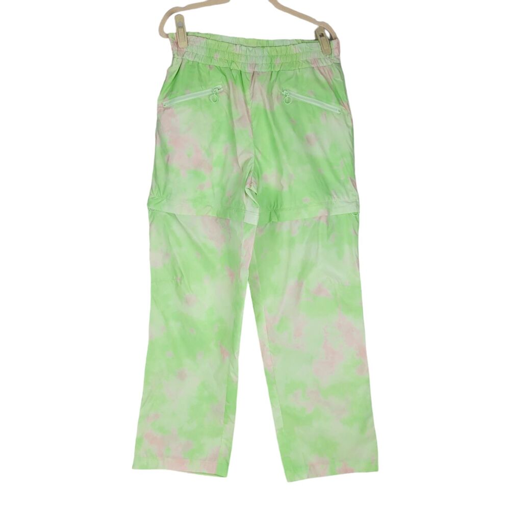 Fabletics Kalani Convertible Track Pants Womens 14 Green Mid Rise NWT $74.95